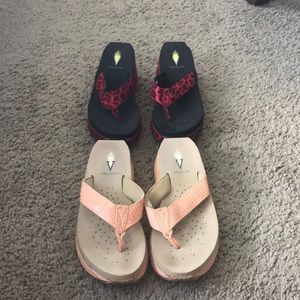 Two Pairs of Volatile Wedge Sandals